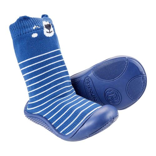 Meia comfort ludica marinho urso masculina Pimpolho