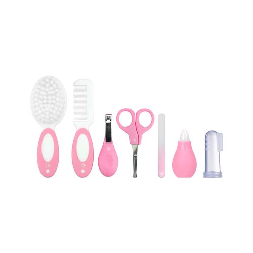 Kit cuidados para o bebê com massageador e aspirador nasal 7 peças fem Pimpolho