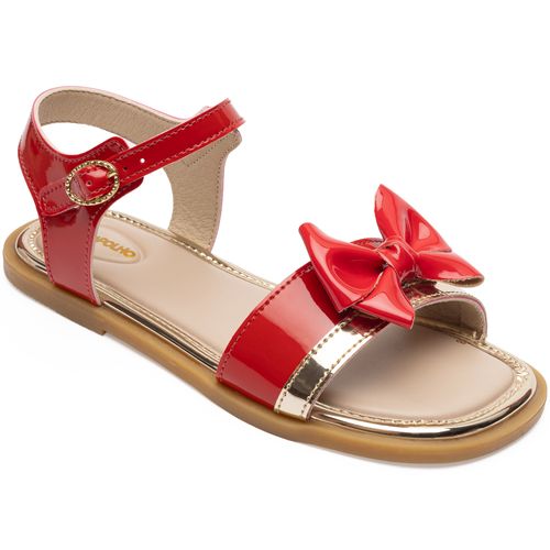 Sandália infantil boneca Pimpolho vermelha