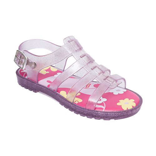 Sandália gladiadora infantil lilas glitter
