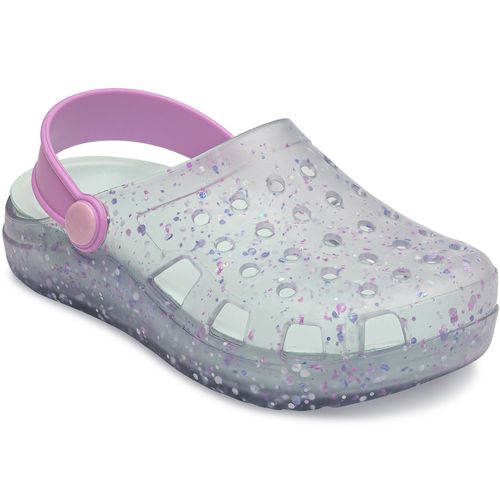 Sandália infantil Pimpolho babuche glitter lilás/rosa