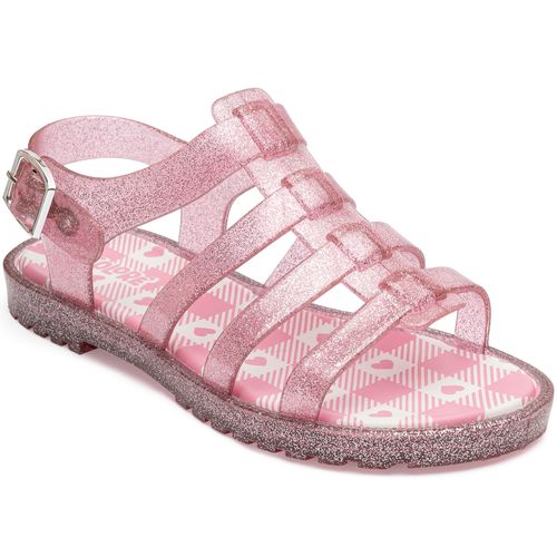 Sandália infantil gladiadora colore transparente