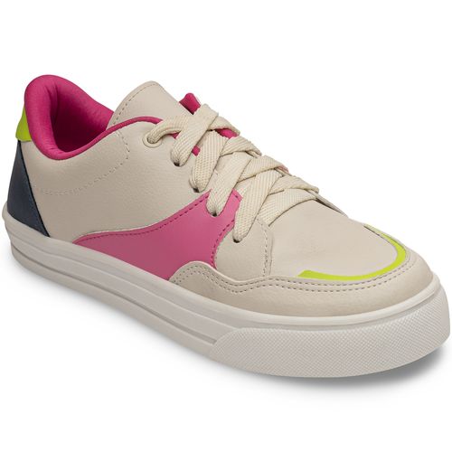 Tênis pop colors pimpolho off white