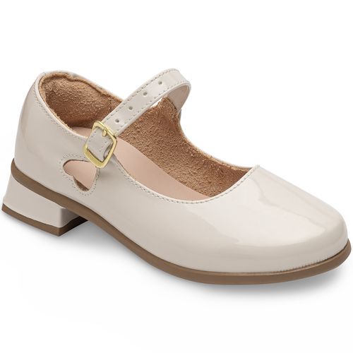 Sapatilha mary jane infantil Pimpolho nude