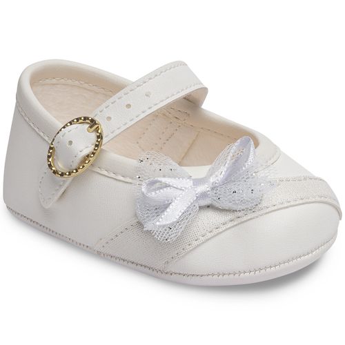 sapatilha batizado infantil pimpolho branca