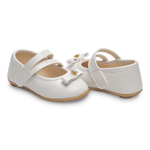 Sapatilha batizado classica infantil pimpolho branca