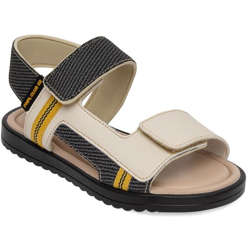 Sandália infantil brisa Pimpolho preta/off white