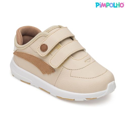 Tênis sport jogging pimpolho bege