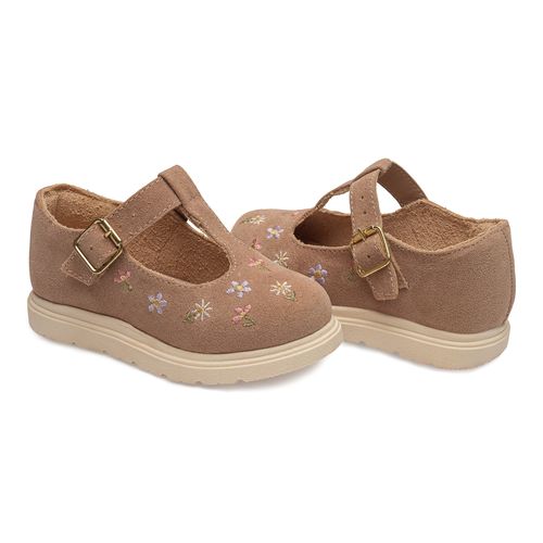 Sapatilha flora Pimpolho fase 3 marrom