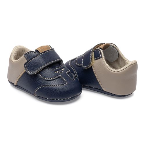 Sapato nino infantil Pimpolho cinza/marinho