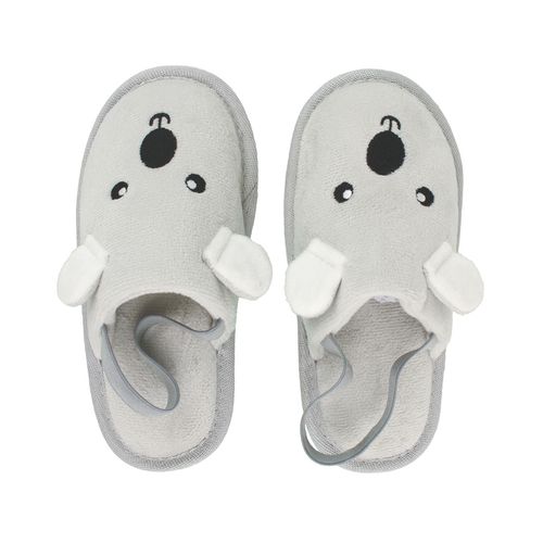 Pantufa slipper kids cinza coala masculina Pimpolho