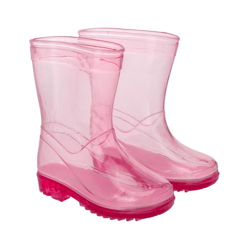 Galocha infantil transparente rosa feminina Pimpolho