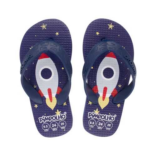 Sand praiana kids Marinho/Foguete masc Pimpolho