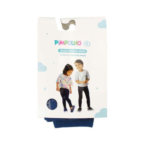 Calça legging jeans 02-03 anos unissex Pimpolho