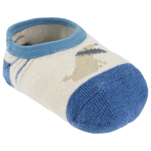 Meia sapatilha colorida antiderrapante 16-20 masculino Pimpolho