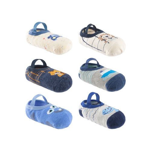 Meia sapatilha colorida  antiderrapante 26-30 masculino Pimpolho