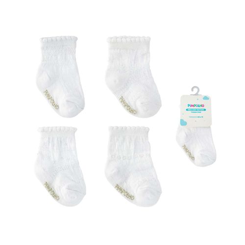 Meia com textura toque fino 00-15 feminino Pimpolho