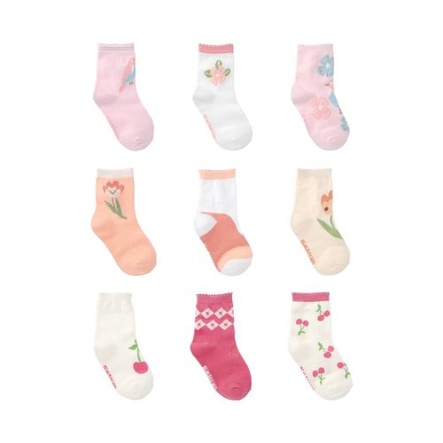 Kit meia colorida C/3 pares tag 31-34 feminino Pimpolho