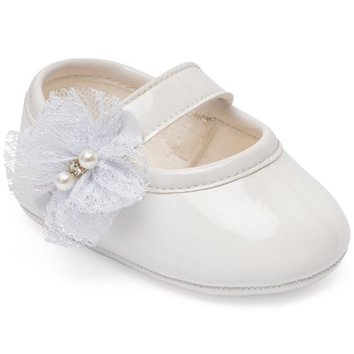 sapatilha batizado infantil pimpolho branca