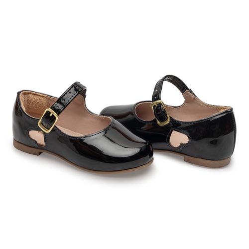 Sapatilha mary jane infantil Pimpolho fase 3 preta