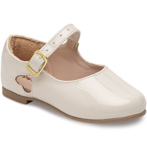 Sapatilha mary jane infantil Pimpolho fase 3  nude