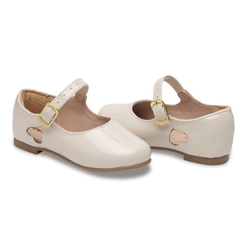 Sapatilha mary jane infantil Pimpolho fase 3  nude