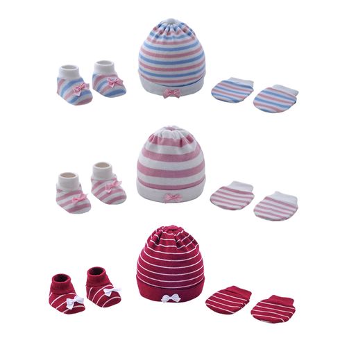 Kit gorro luva e sapato RN feminino Pimpolho