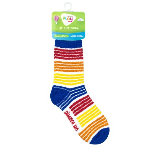 Meia felpuda 31-34 masculina Pimpolho