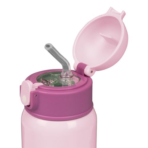 Garrafa térmica inox 400ML com canudo feminino Pimpolho