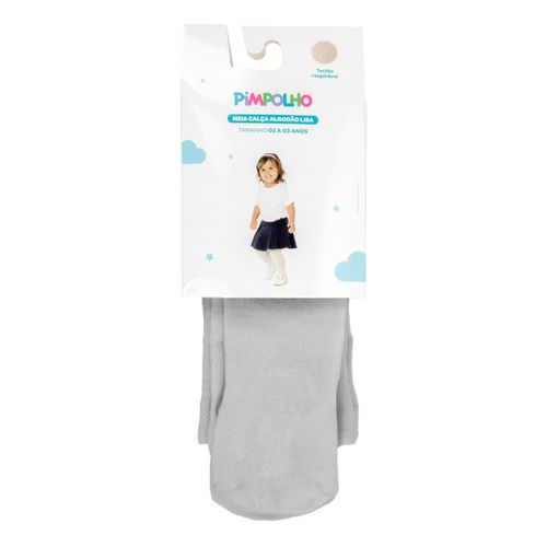 Meia calça algodão lisa 02 A 03 anos feminino Pimpolho