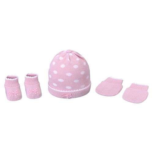 Kit gorro luva e sapato RN unissex Pimpolho