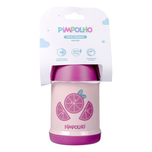 Pote térmico inox 450ML feminino Pimpolho