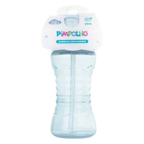 Garrafa colorida C/canudo 270ML masculino Pimpolho