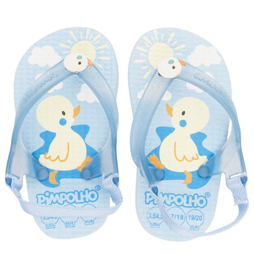 Sandália praiana baby azul/pato masculino Pimpolho