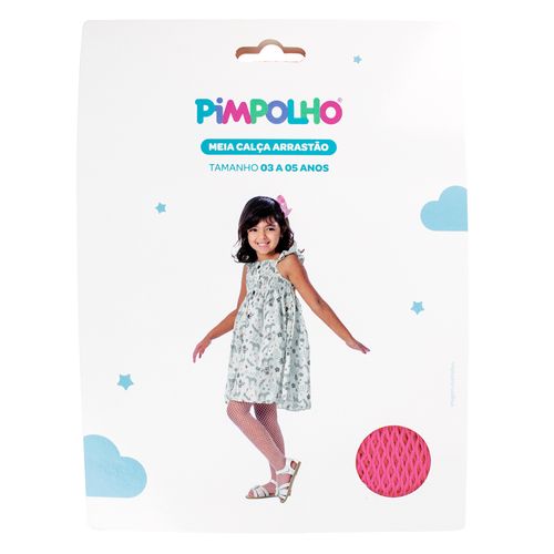 Meia calça arrastão 03-05 anos feminina Pimpolho