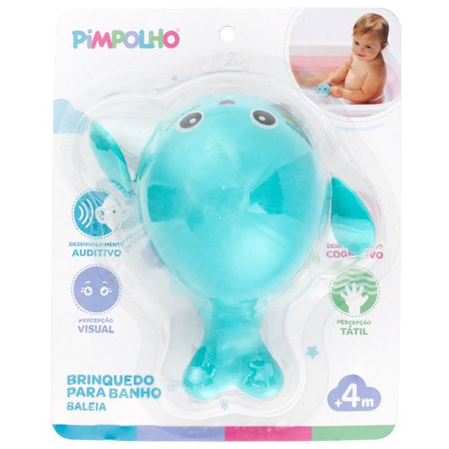 Brinquedo de banho de dar corda baleia unissex Pimpolho