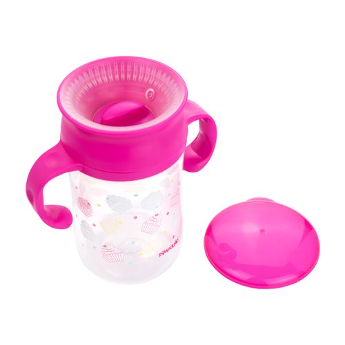 Copo de treinamento 360 com alça 330ML feminino Pimpolho