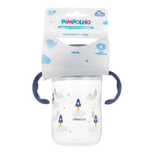 Copo de treinamento 360 com alça 330ML masculino Pimpolho