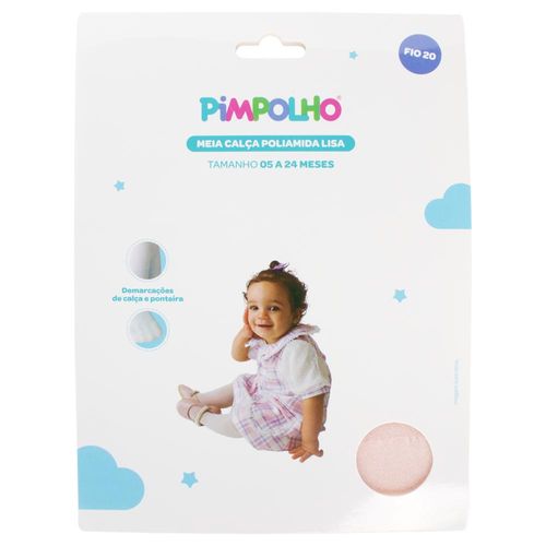 Meia calça poliamida fio 20 05-24 Meses feminino Pimpolho