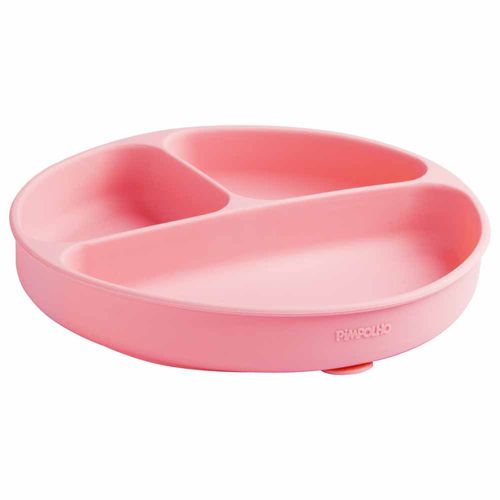 Prato de silicone com divisória e ventosa soft feminino Pimpolho