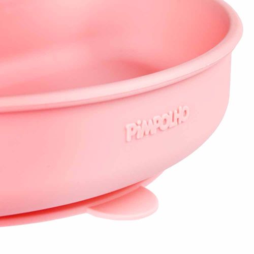 Prato de silicone com divisória e ventosa soft feminino Pimpolho