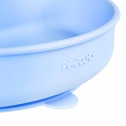 Prato de silicone com divisória e ventosa soft masculino Pimpolho