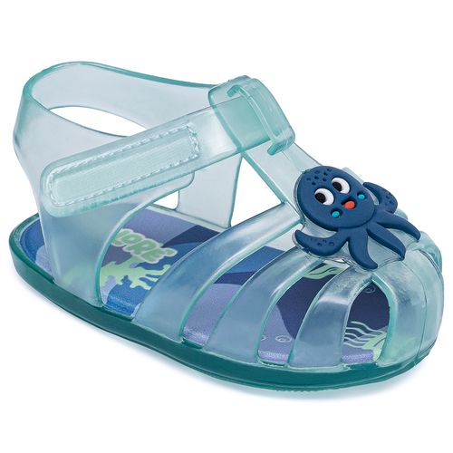 Sandália infantil mimo verde transparente