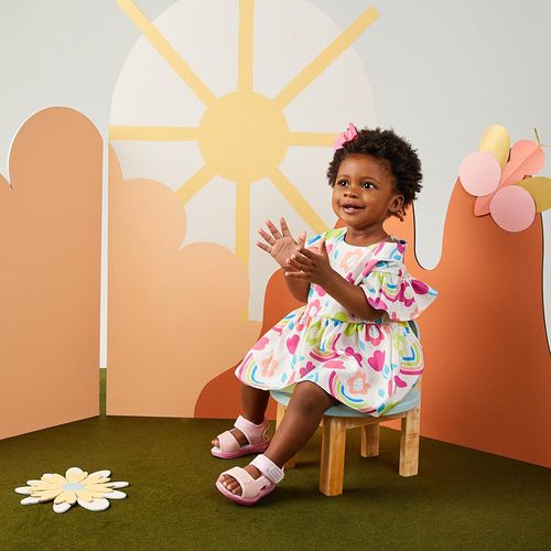 Sandália infantil mini trekker Pimpolho rosa