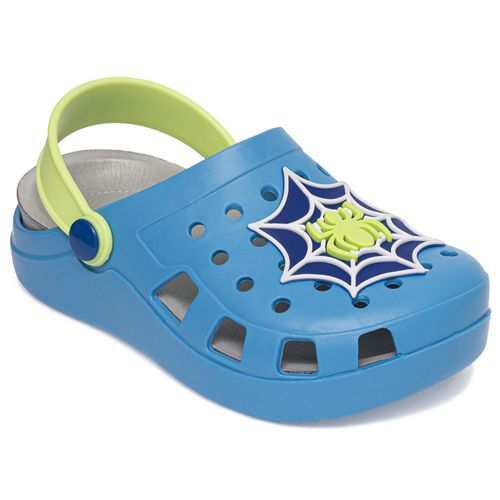 Sandália infantil  babuche colore azul