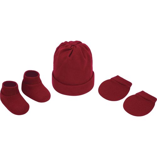 Kit gorro luva e sapato RN unissex Pimpolho