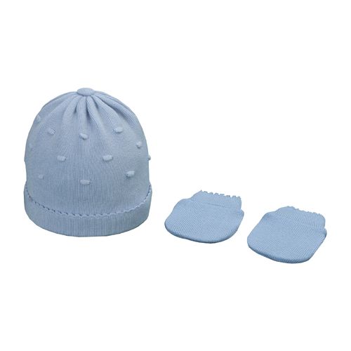 Kit gorro e luva RN masculino Pimpolho