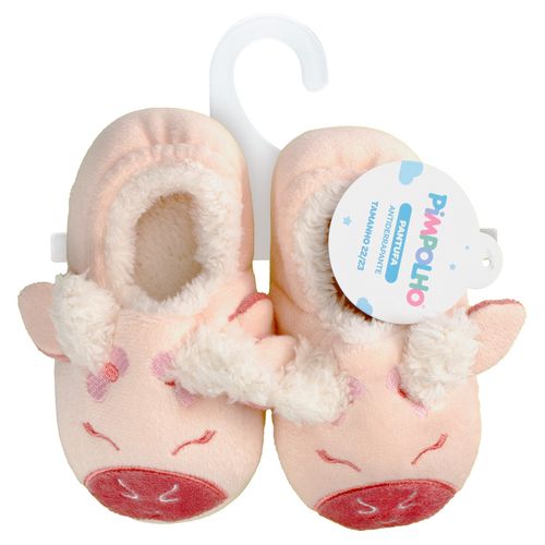 Pantufa kids vaquinha rosa feminino Pimpolho