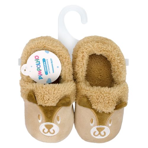 Pantufa kids esquilo marrom masculino Pimpolho
