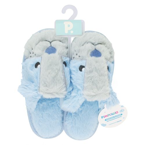 Pantufa slipper play azul cachorro masculino Pimpolho